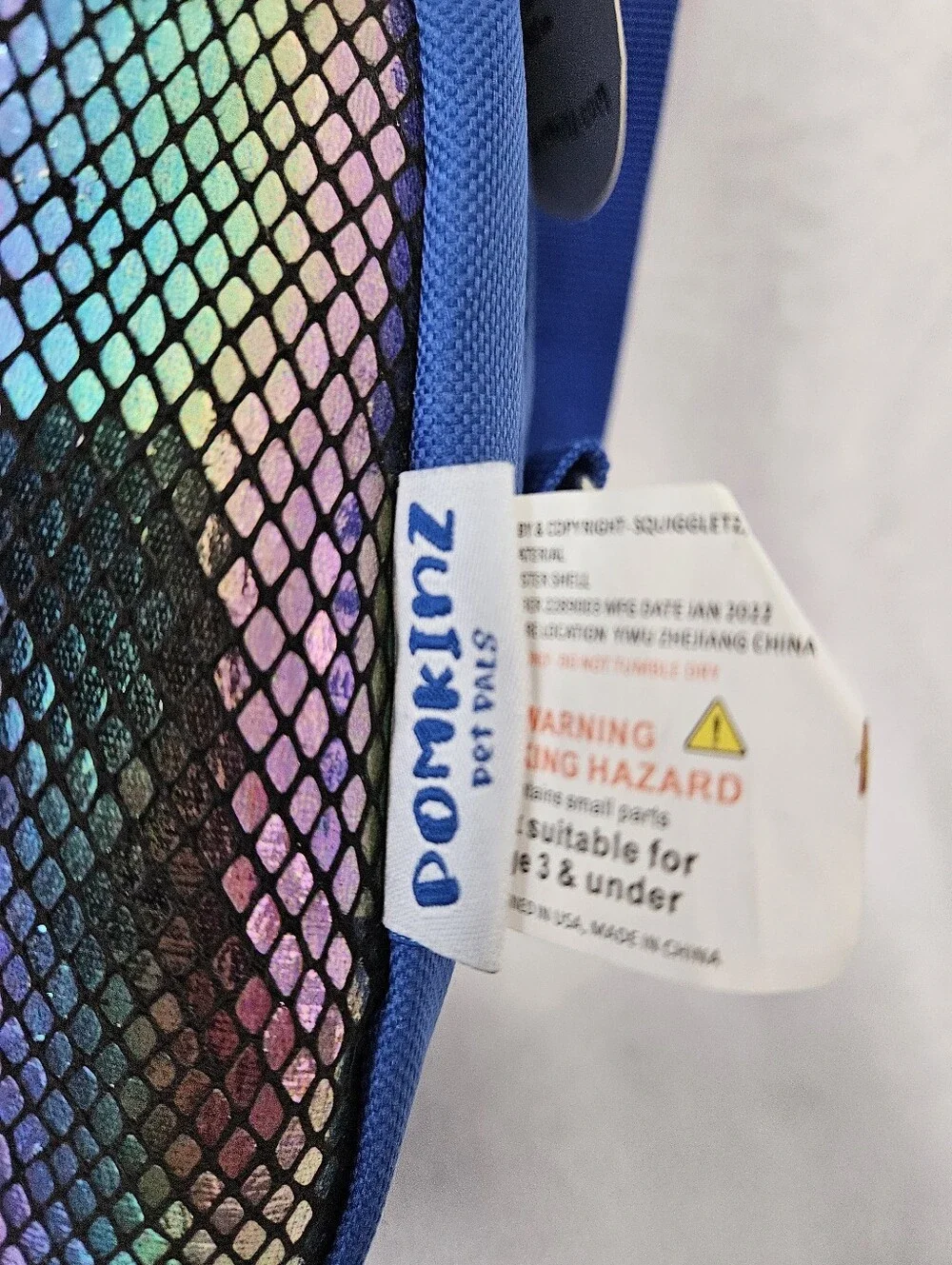 Blue Iridescent Crossbody Bag - Stylish Women's Shoulder Bag